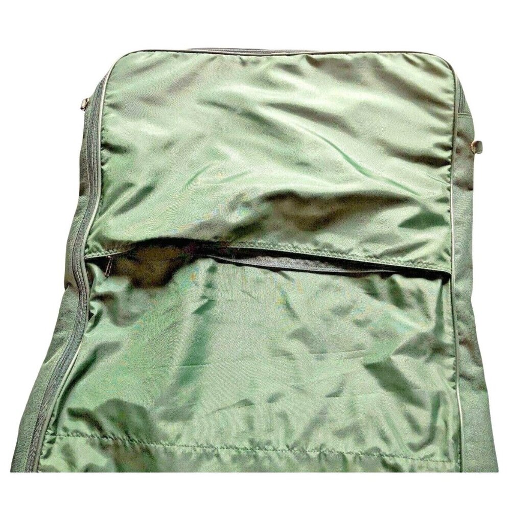 Airway USA Garment Bag 72" Green Nylon Travel Suit Carrier - Picture 11 of 11